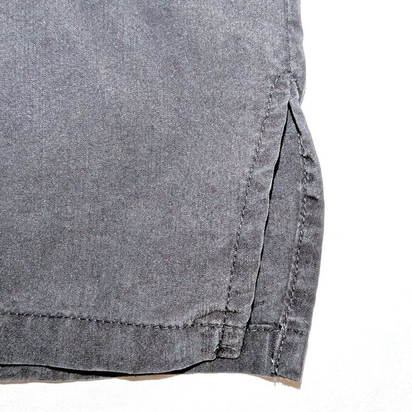 Eileen Fisher | Pull On Tencel Cropped Pants in Charcoal Gray | Size Medium - Picture 8 of 11